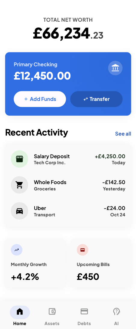 Glass personal dashboard preview